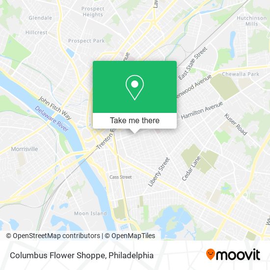 Columbus Flower Shoppe map