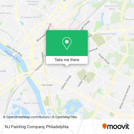 NJ Painting Company map