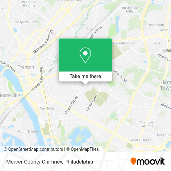 Mercer County Chimney map