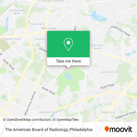 Mapa de The American Board of Radiology