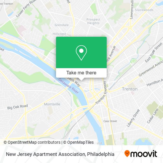 New Jersey Apartment Association map