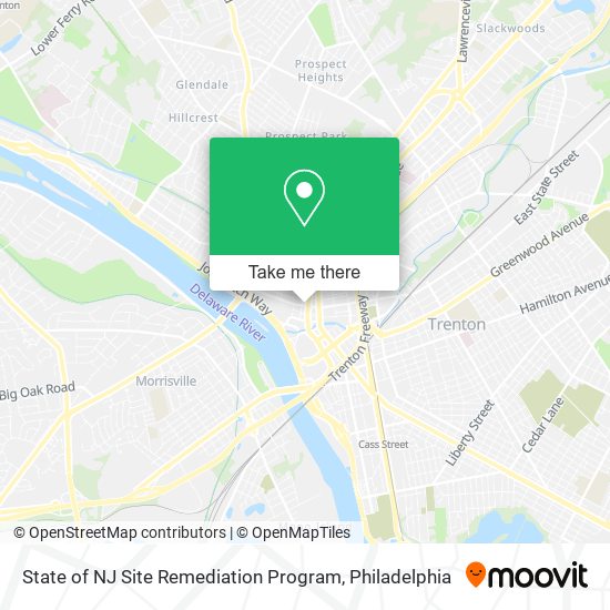 State of NJ Site Remediation Program map