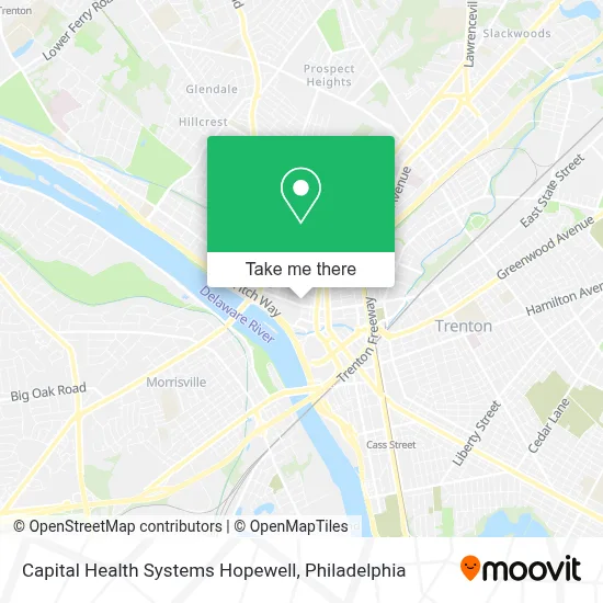 Capital Health Systems Hopewell map