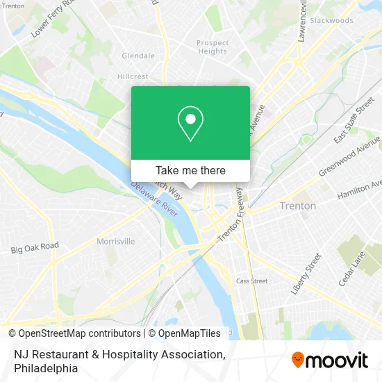 NJ Restaurant & Hospitality Association map