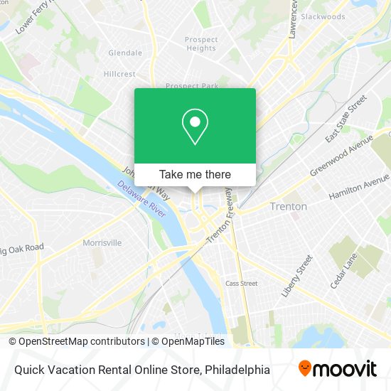 Mapa de Quick Vacation Rental Online Store