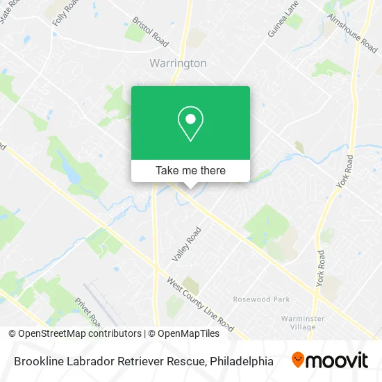 Brookline Labrador Retriever Rescue map