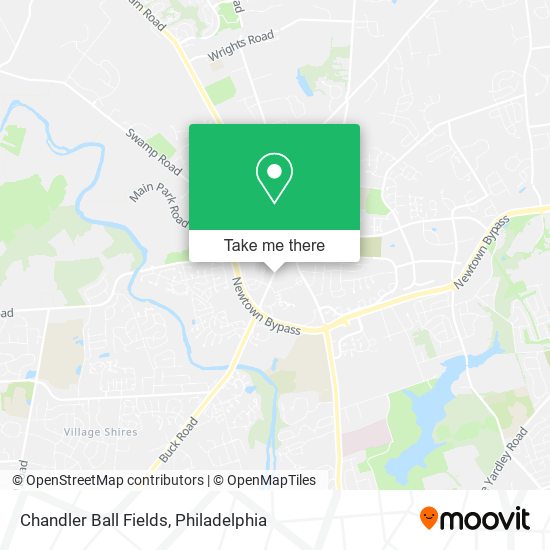 Chandler Ball Fields map