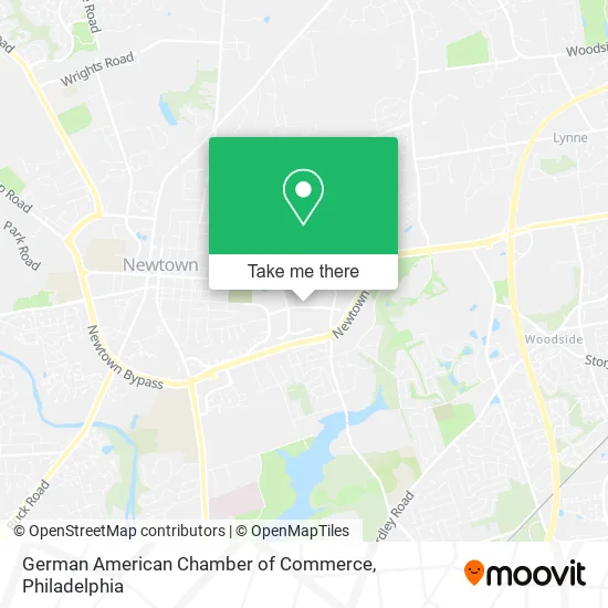 German American Chamber of Commerce map