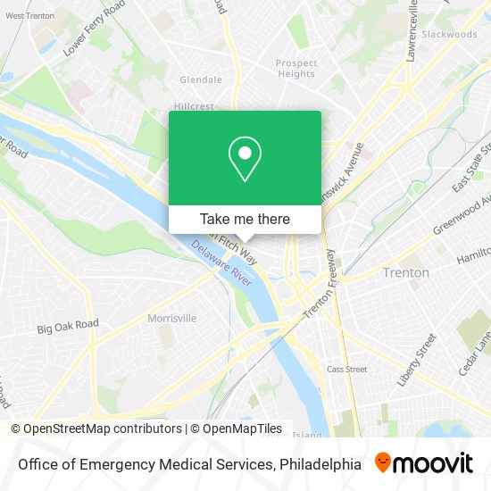 Mapa de Office of Emergency Medical Services