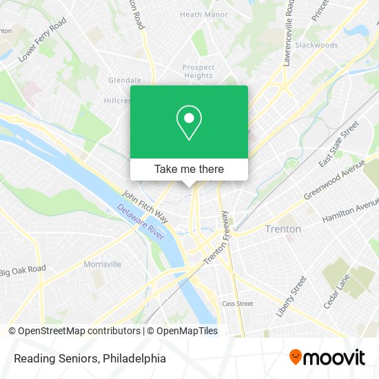 Reading Seniors map