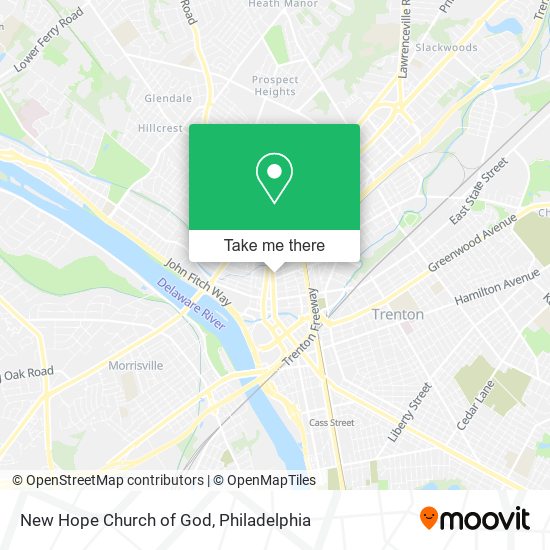 New Hope Church of God map