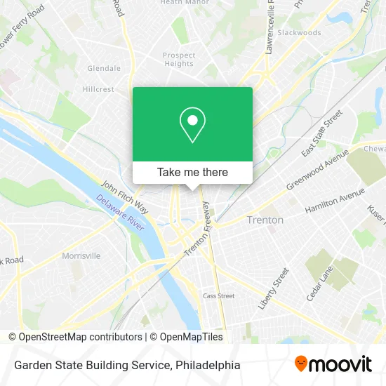Garden State Building Service map