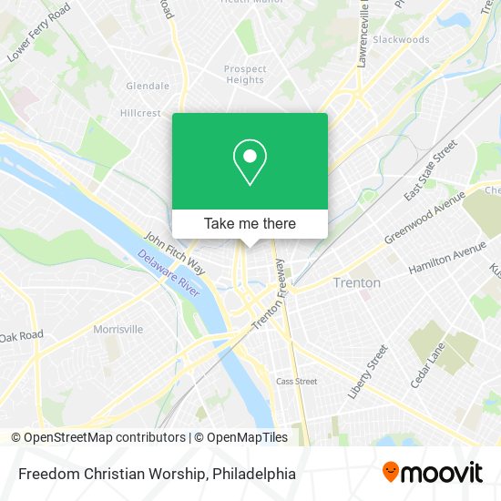 Freedom Christian Worship map