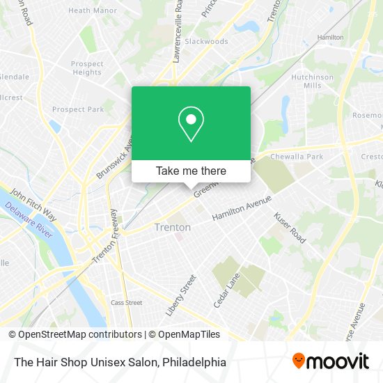 The Hair Shop Unisex Salon map