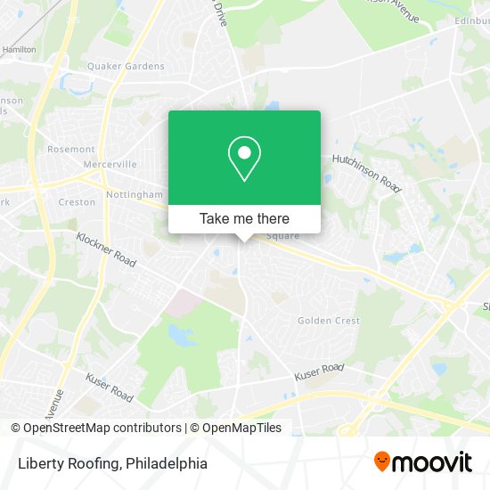 Liberty Roofing map