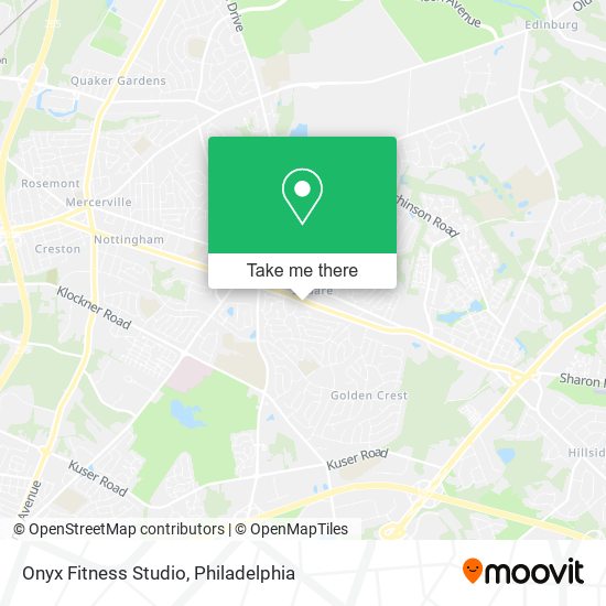 Mapa de Onyx Fitness Studio
