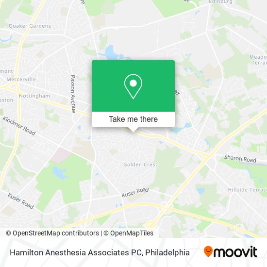 Hamilton Anesthesia Associates PC map