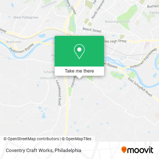 Coventry Craft Works map