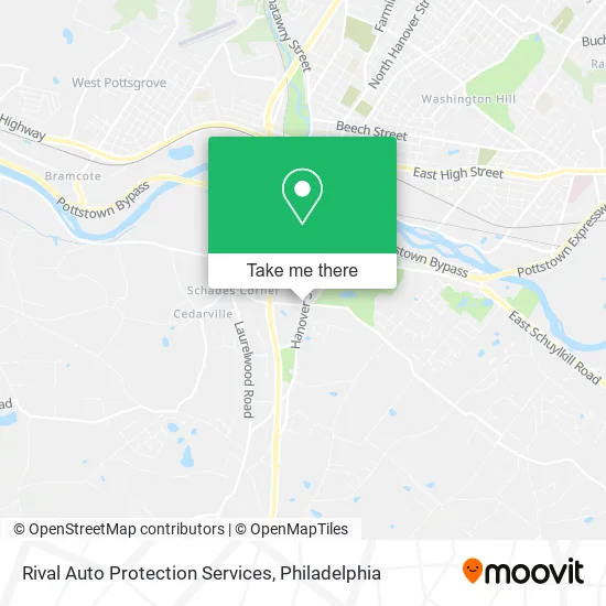 Rival Auto Protection Services map