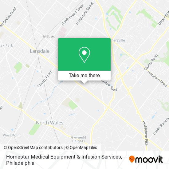 Mapa de Homestar Medical Equipment & Infusion Services