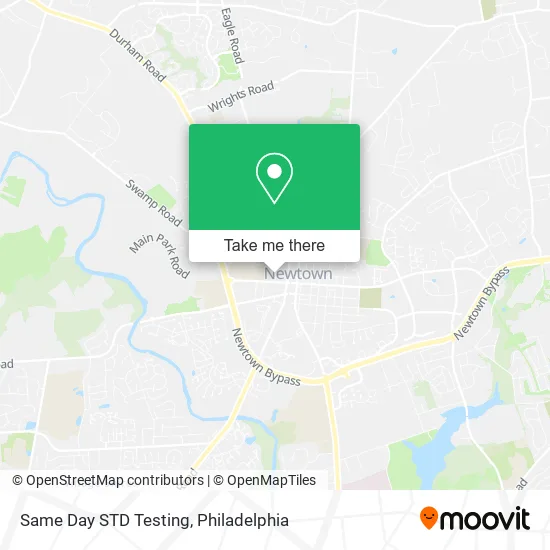 Same Day STD Testing map
