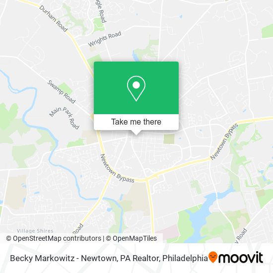 Mapa de Becky Markowitz - Newtown, PA Realtor