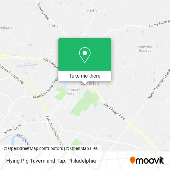 Flying Pig Tavern and Tap map