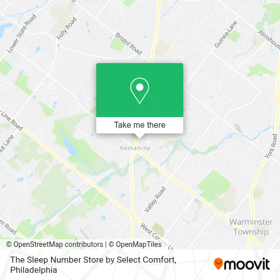 The Sleep Number Store by Select Comfort map