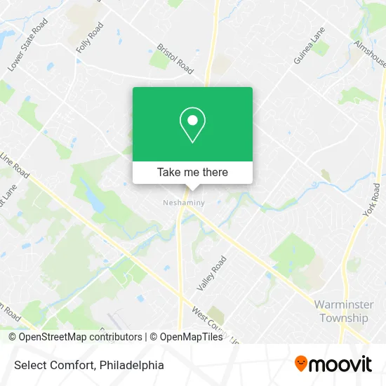 Select Comfort map