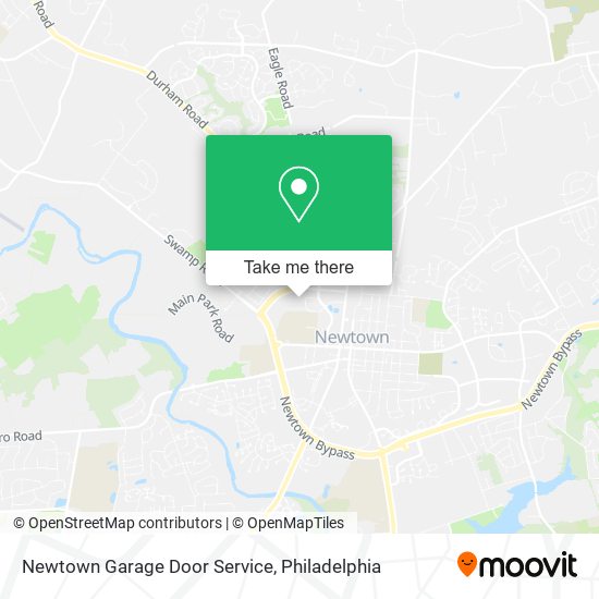 Newtown Garage Door Service map
