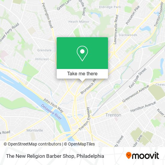 The New Religion Barber Shop map