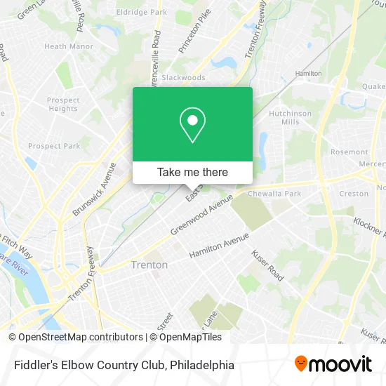 Fiddler's Elbow Country Club map