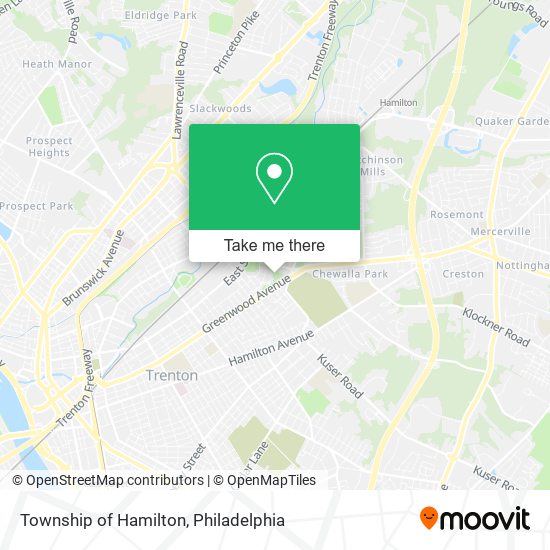 Township of Hamilton map