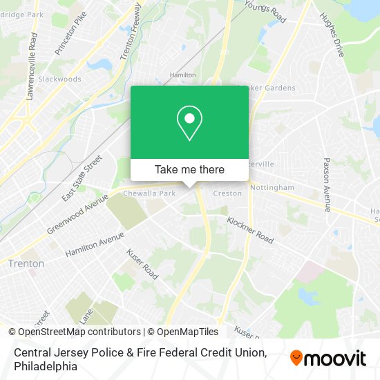 Mapa de Central Jersey Police & Fire Federal Credit Union