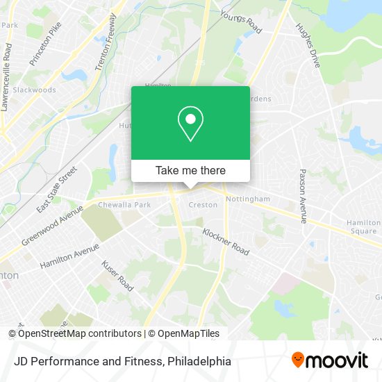 Mapa de JD Performance and Fitness