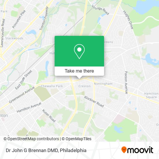Dr John G Brennan DMD map
