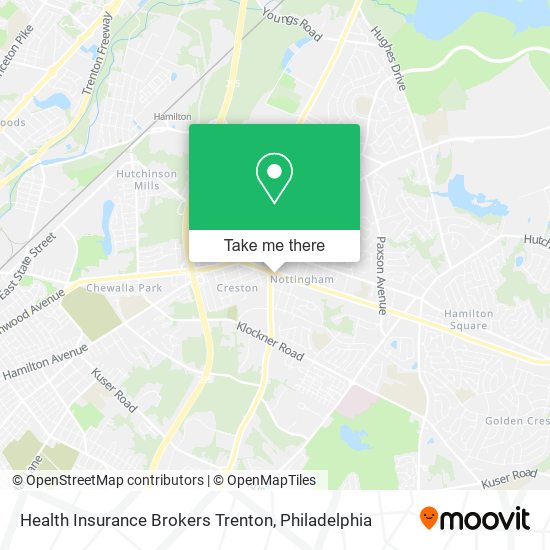 Mapa de Health Insurance Brokers Trenton