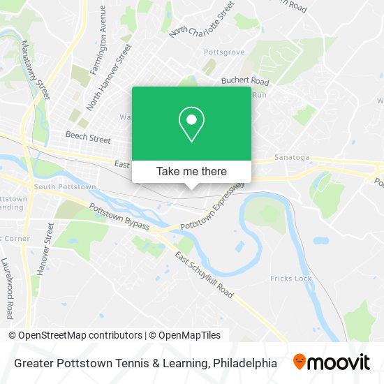 Mapa de Greater Pottstown Tennis & Learning