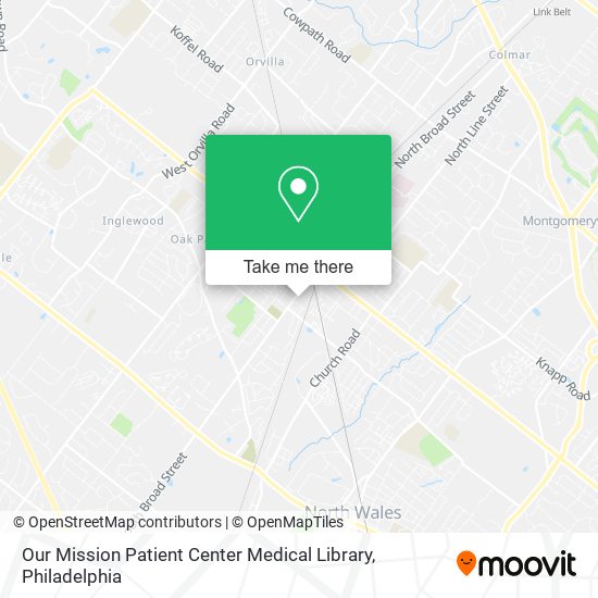 Our Mission Patient Center Medical Library map