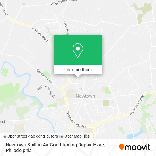 Mapa de Newtown Built in Air Conditioning Repair Hvac