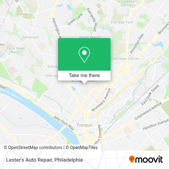 Lester's Auto Repair map