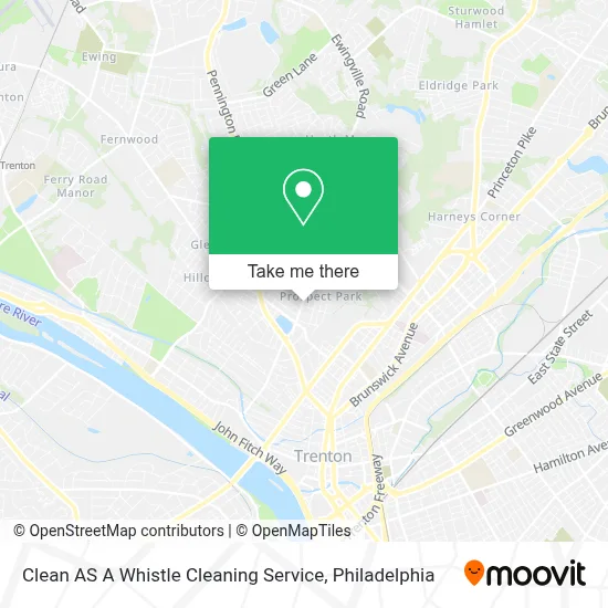 Clean AS A Whistle Cleaning Service map