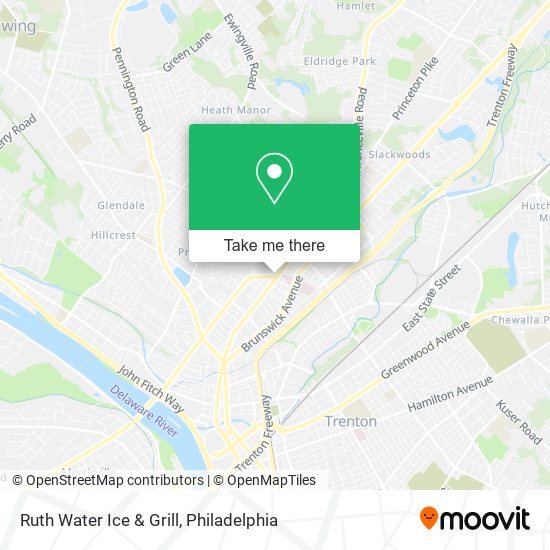 Ruth Water Ice & Grill map