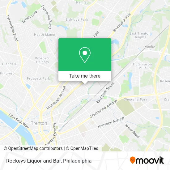 Rockeys Liquor and Bar map