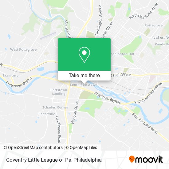 Coventry Little League of Pa map