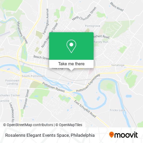 Rosalenns Elegant Events Space map