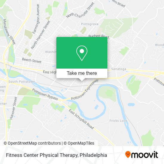 Fitness Center Physical Therapy map