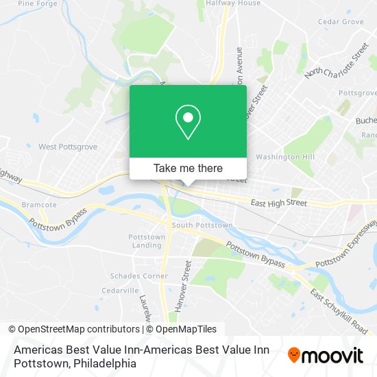 Mapa de Americas Best Value Inn-Americas Best Value Inn Pottstown