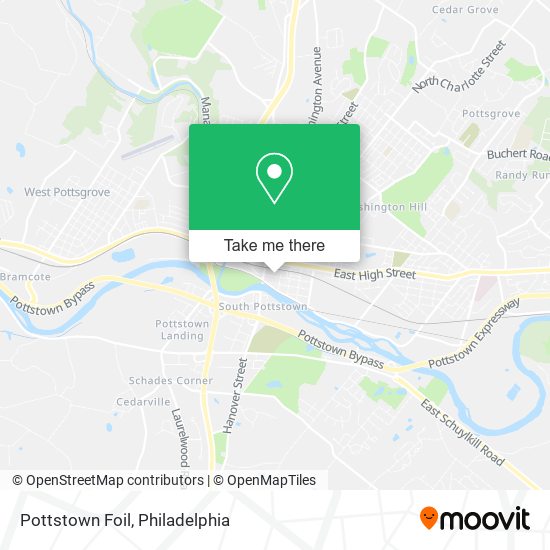 Mapa de Pottstown Foil