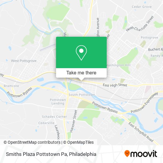 Mapa de Smiths Plaza Pottstown Pa